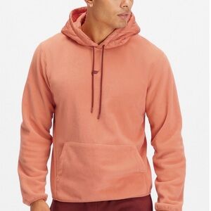 Fabletics Men’s Quilted Hood Fleece Hoodie Size Large Burnt Sandstone Pullover